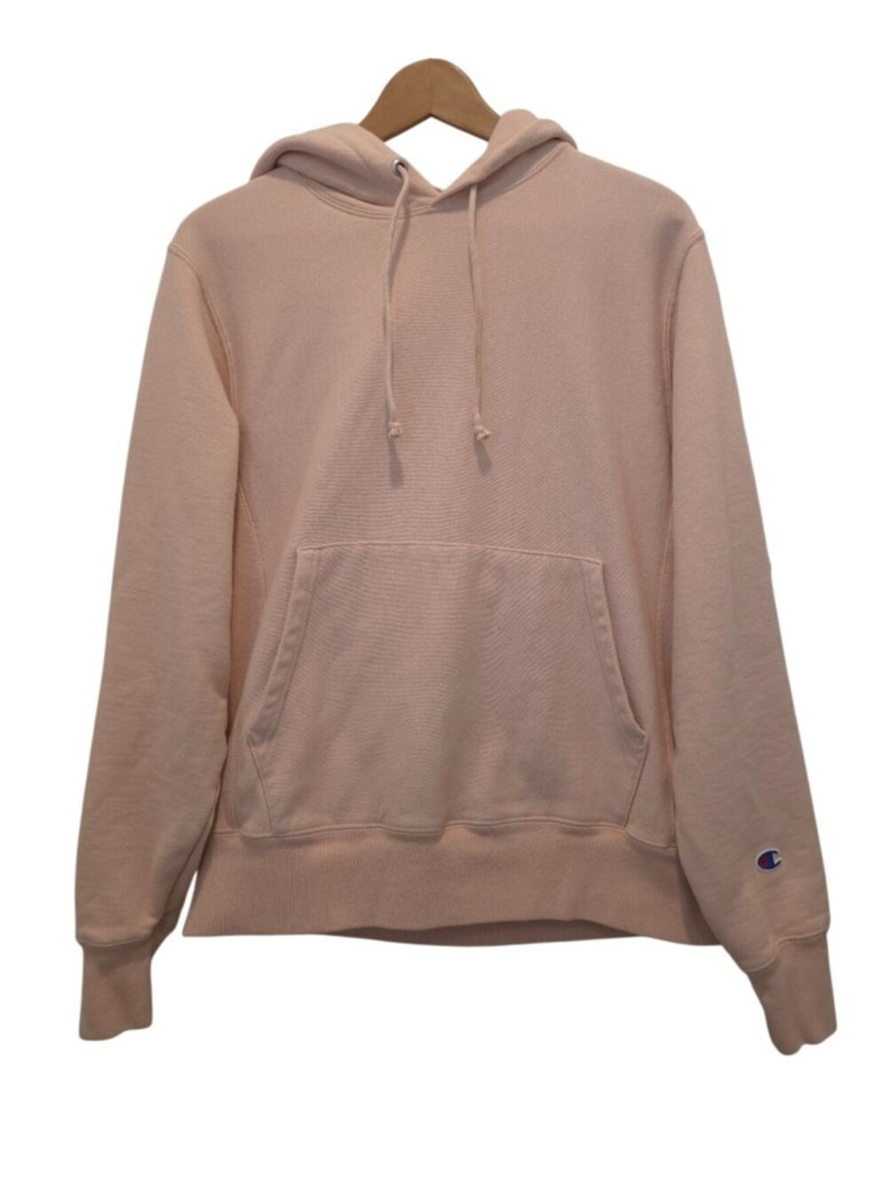 Champion Reverse Weave Pink Pullover Hoodie Sweatshirt Sz S